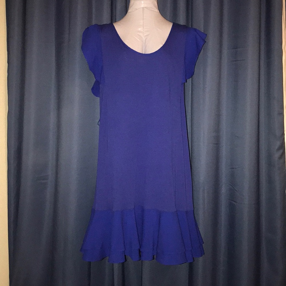 Blue Ruffle Dress